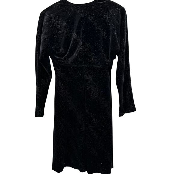 Molly Malloy Evening Black Sparkly Velour Bolero & Mini Dress Set Womens Size 8 - Picture 11 of 11